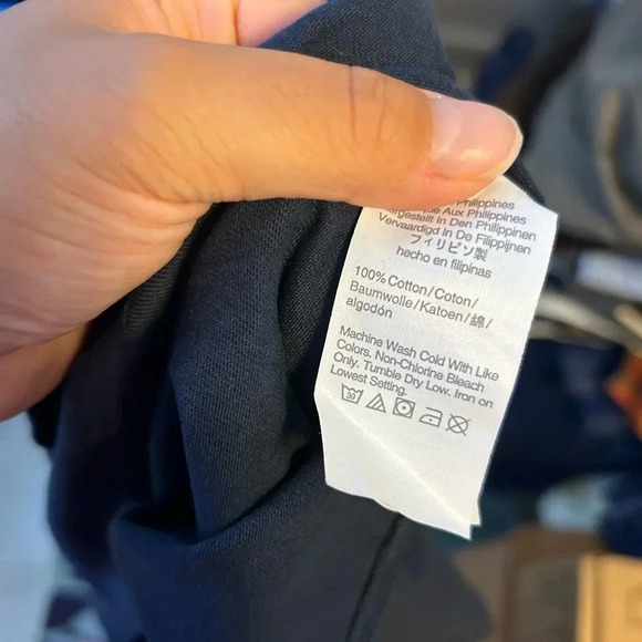 Nwt J.Crew Navy Blue Relaxed Pocket Tee - Picture 4 of 6